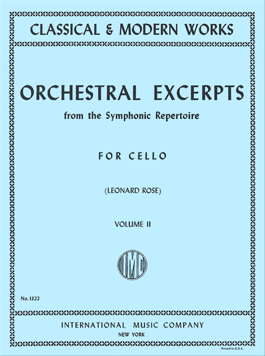Orchestral Excerpts from the Symphonic Repertoire - Volume 2 (for Cello) Part scores gallery preview page 1