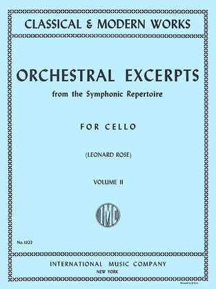 Orchestral Excerpts from the Symphonic Repertoire - Volume 2 (for Cello)