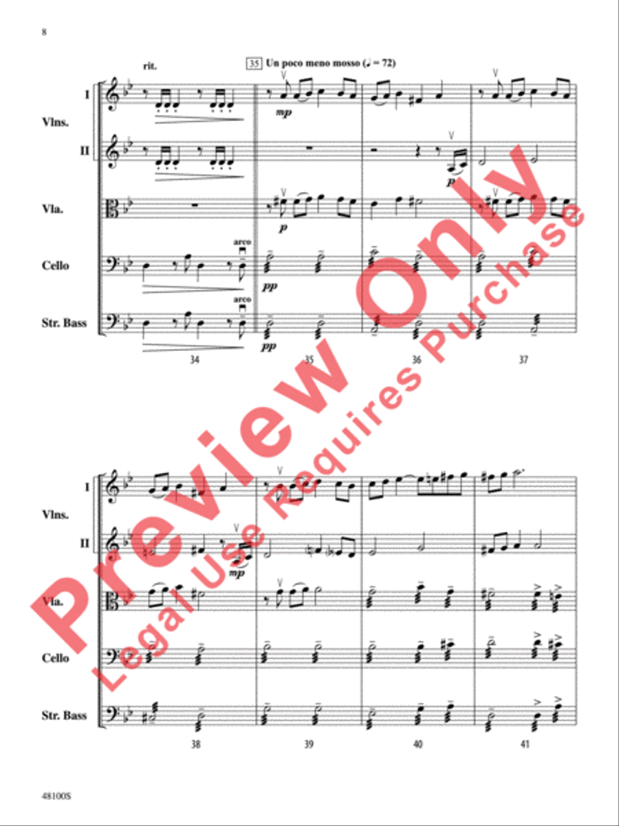 Prelude in G Minor String Orchestra scores gallery preview page 9
