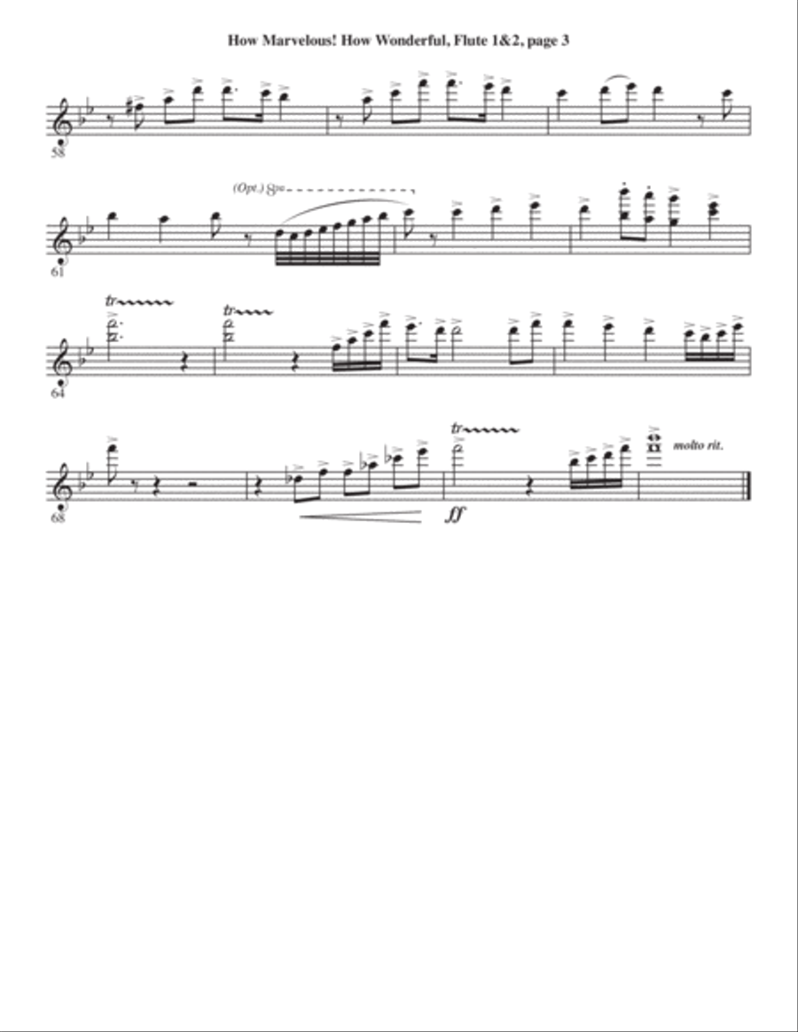 How Marvelous! How Wonderful! 4-Part scores gallery preview page 23