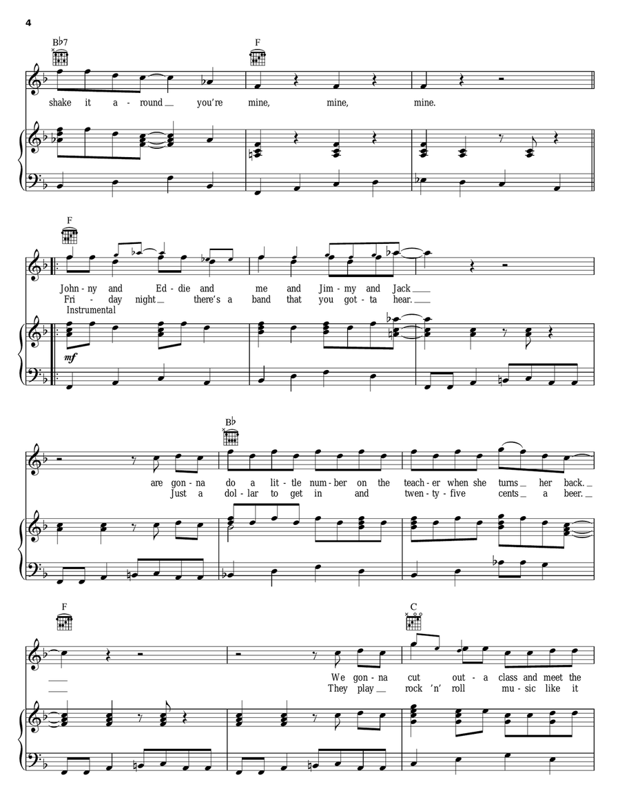 (She's) Sexy & 17 (She's) Sexy & 17 Piano, Vocal, Guitar scores gallery preview page 4