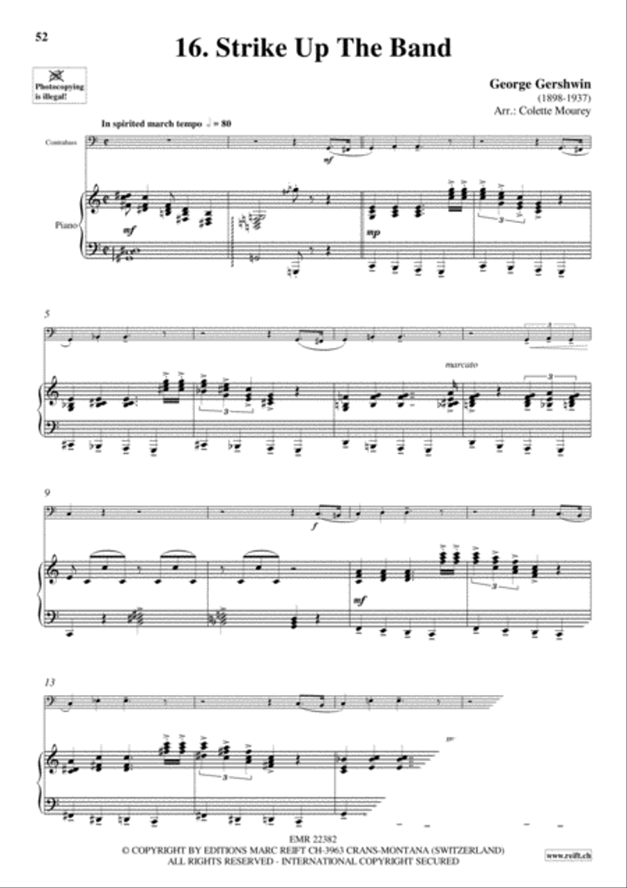 Gershwin 20 Greatest Hits Double Bass scores gallery preview page 18