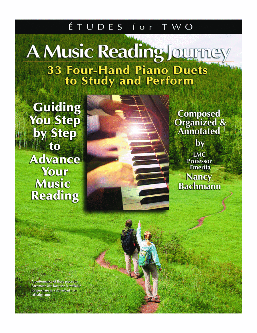 Book cover for Etudes for Two - A Music Reading Journey