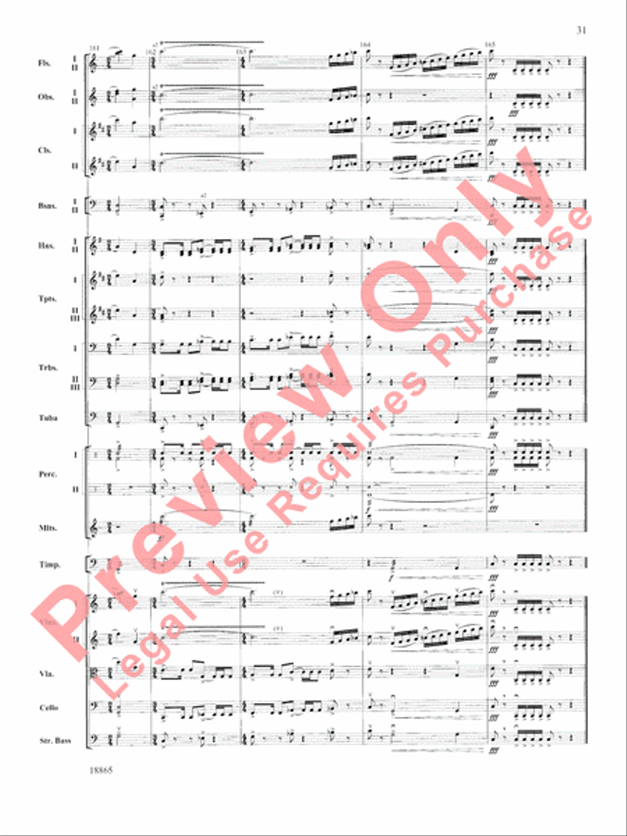 An American Rhapsody Full Orchestra scores gallery preview page 32