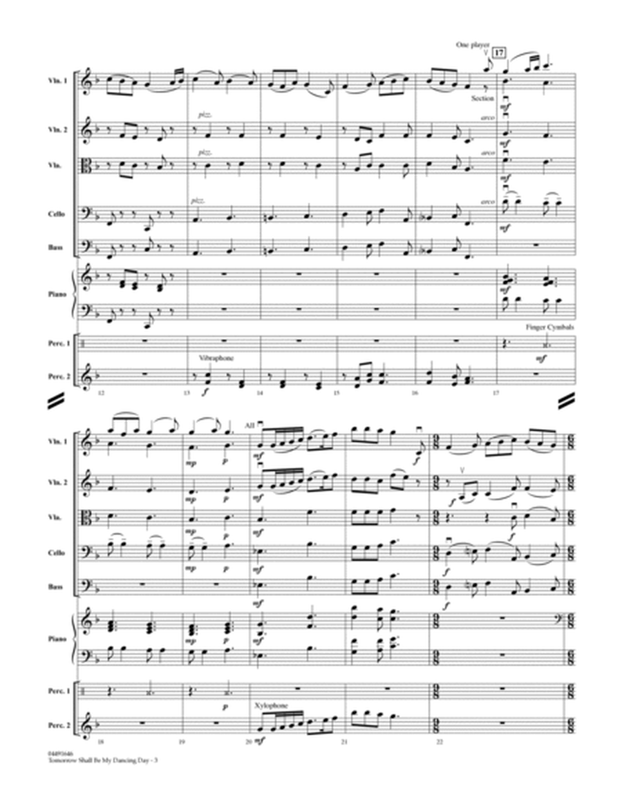 Tomorrow Shall Be My Dancing Day - Conductor Score (Full Score)