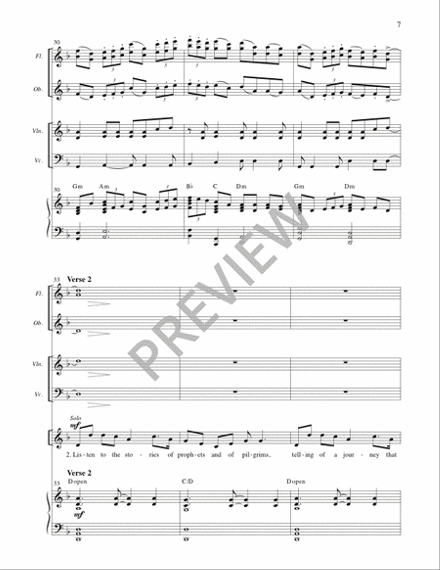 Stella Splendens - Full Score and Parts 4-Part scores gallery preview page 6