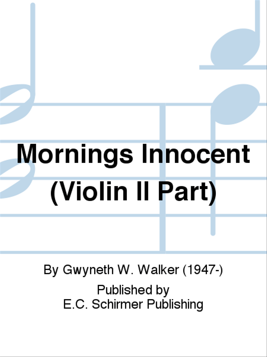 Mornings Innocent (Violin II Part) Choir scores gallery preview page 1