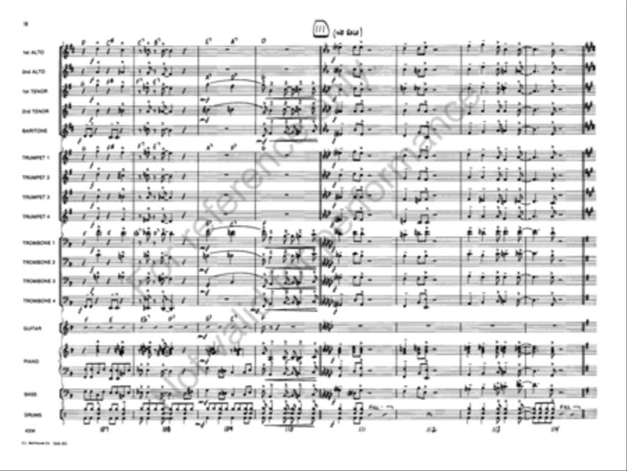 Gospel John Jazz Ensemble scores gallery preview page 16