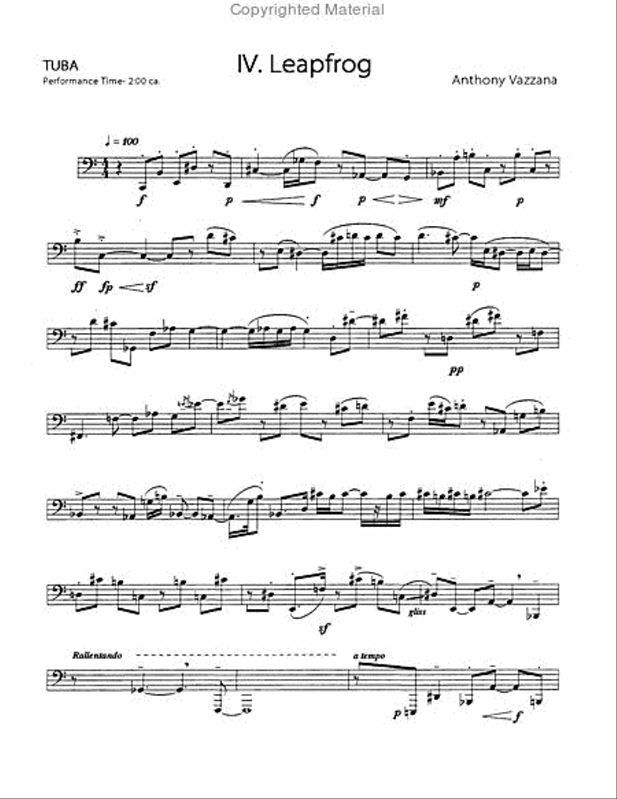 Self Portraits Tuba scores gallery preview page 9