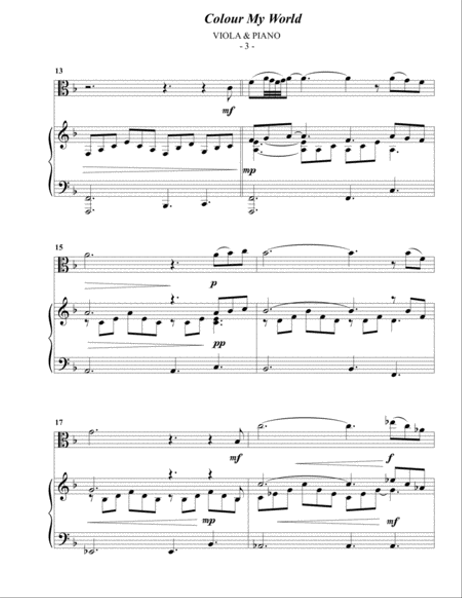 Colour My World Viola scores gallery preview page 3