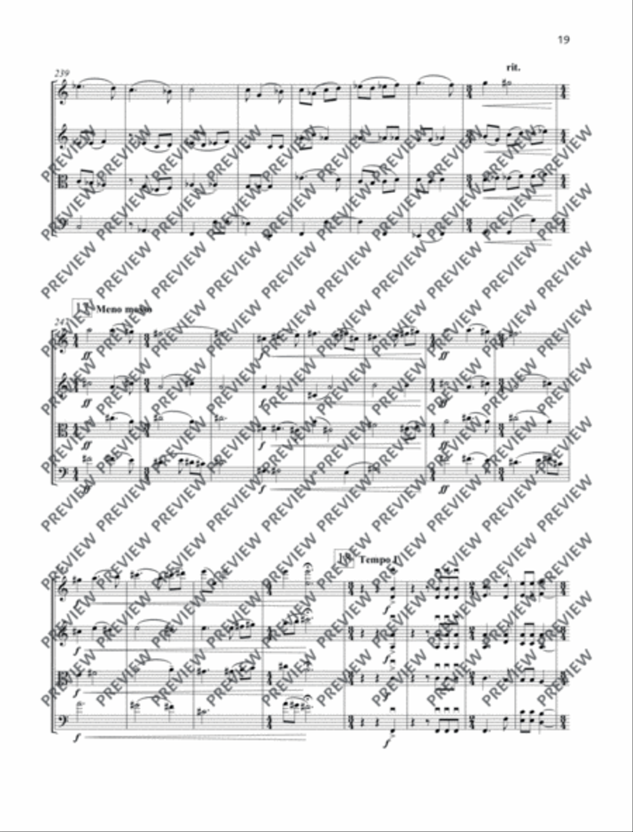 String Quartet No. 6 String Quartet No. 6 String Quartet scores gallery preview page 20
