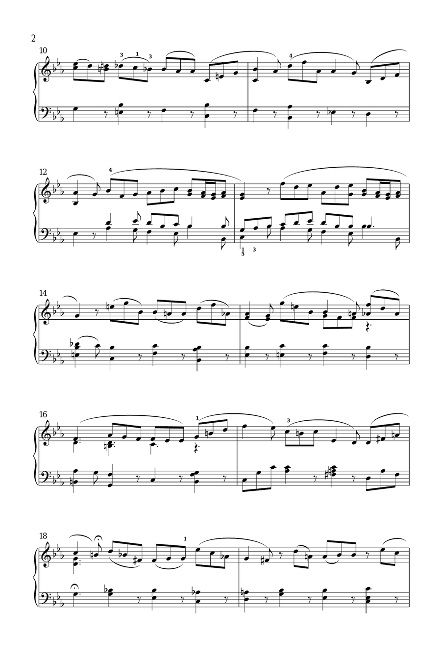 Sighing, Weeping, Sorrow, Need Piano Solo scores gallery preview page 2