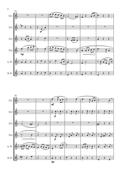 "Valse Sentimentale" Original for Flute Choir image number null