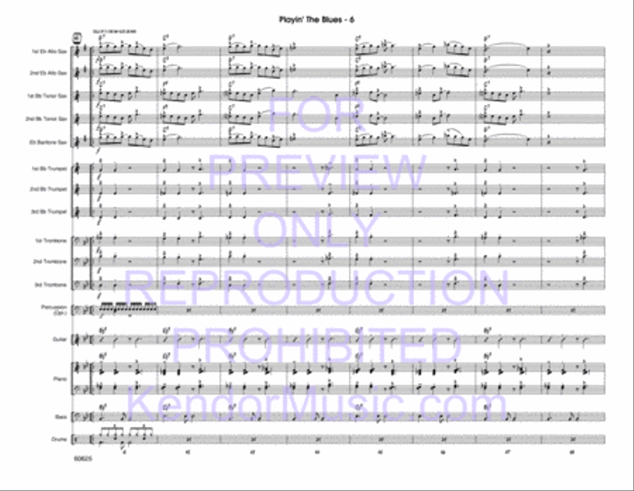 Playin' The Blues Jazz Ensemble scores gallery preview page 7