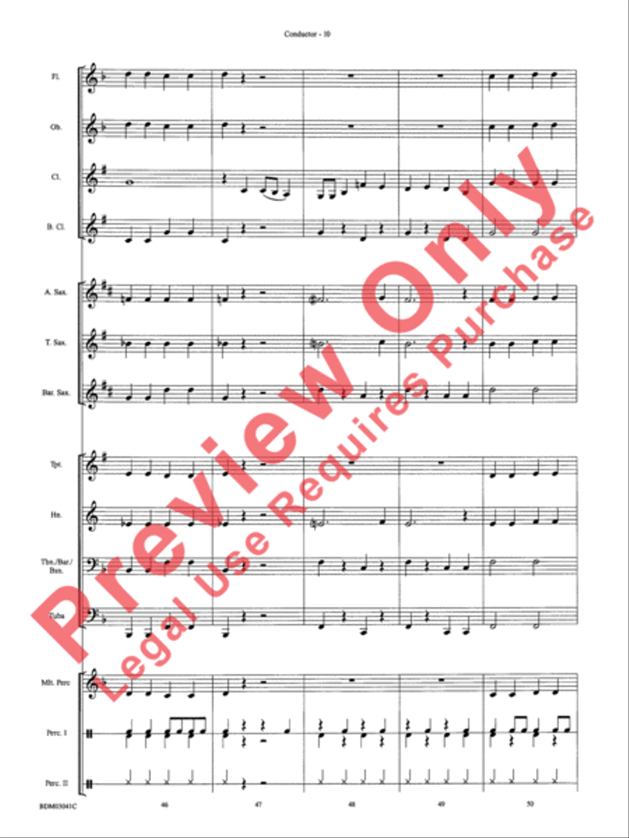 Clarinet Cookin' Clarinet Cookin' Concert Band scores gallery preview page 13
