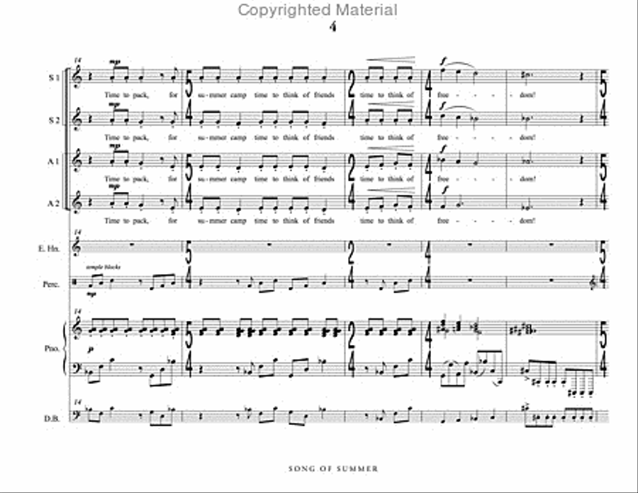 Song of Summer Song of Summer SSAA scores gallery preview page 5