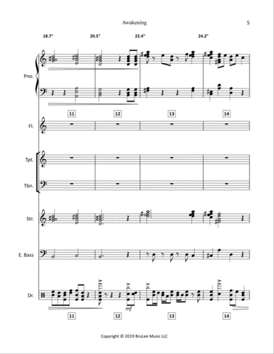 Awakening Jazz Ensemble scores gallery preview page 5