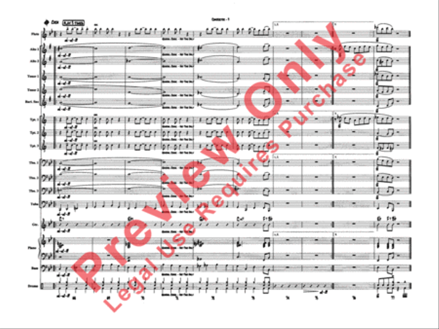 It Don't Mean a Thing (If It Ain't Got That Swing) Jazz Ensemble scores gallery preview page 12