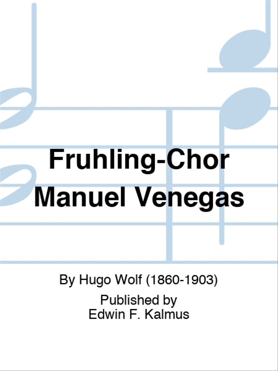 Fruhling-Chor Manuel Venegas SATTB scores gallery preview page 1