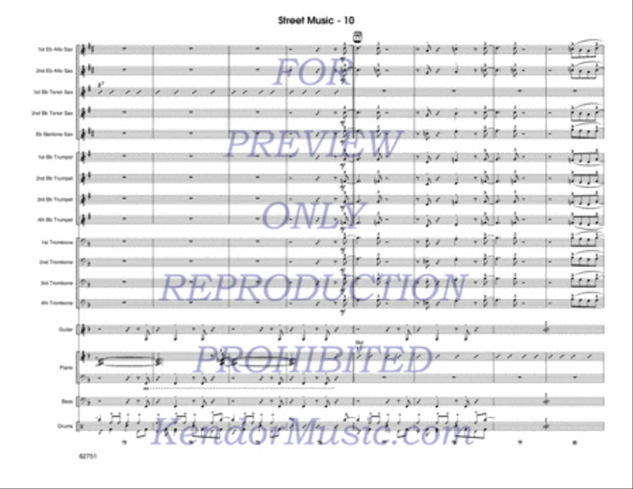 Street Music Jazz Ensemble scores gallery preview page 11