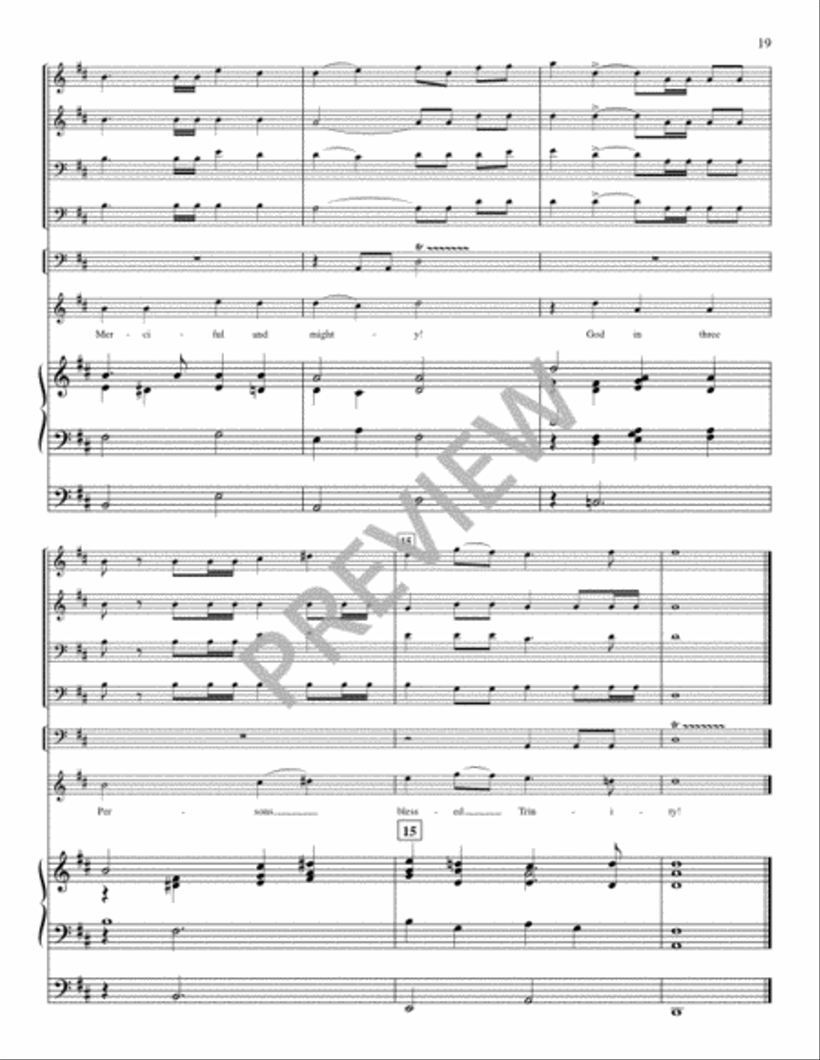Festival Hymns for Organ, Brass, and Timpani - Volume 3, General Trombone scores gallery preview page 21