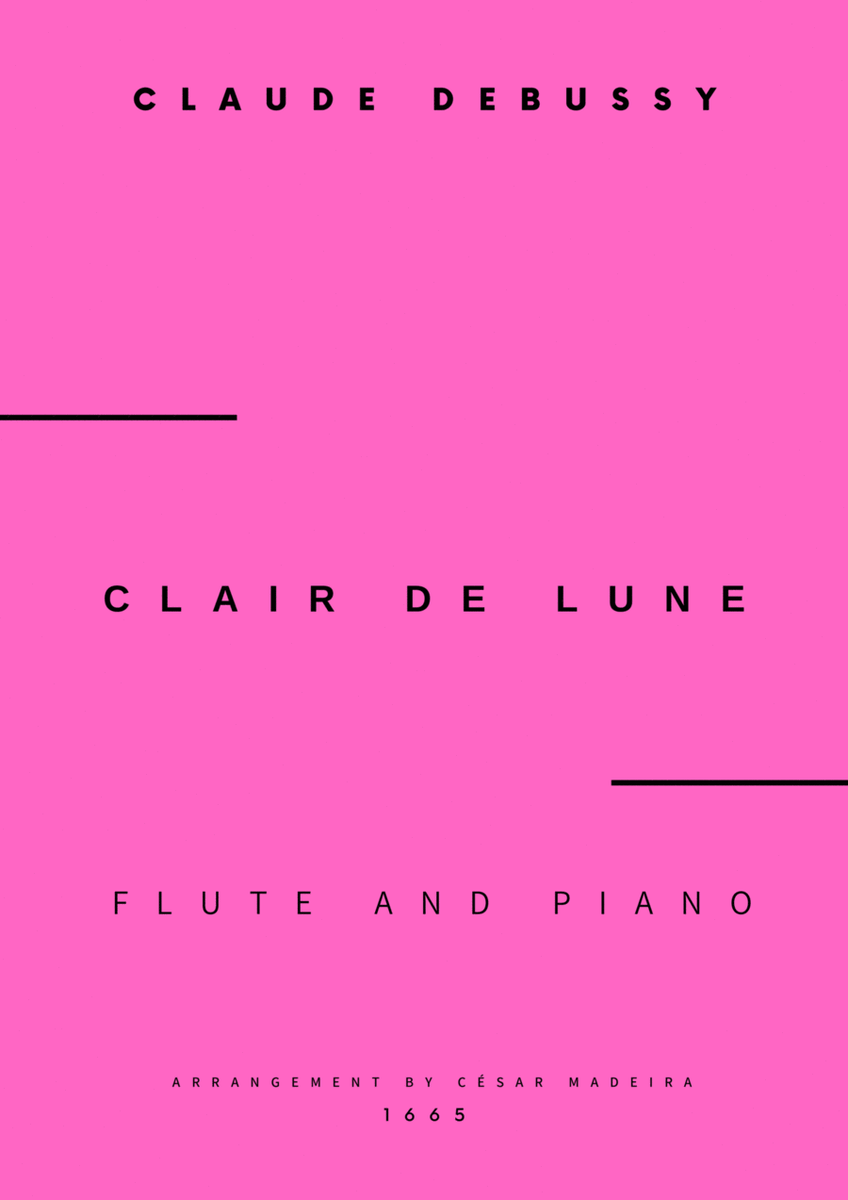 Clair de Lune by Debussy - Flute and Piano (Full Score) image number null
