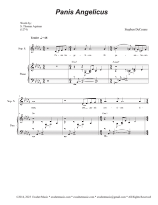 Panis Angelicus (Vocal Trio - Soprano solo with added Soprano and Tenor solo)