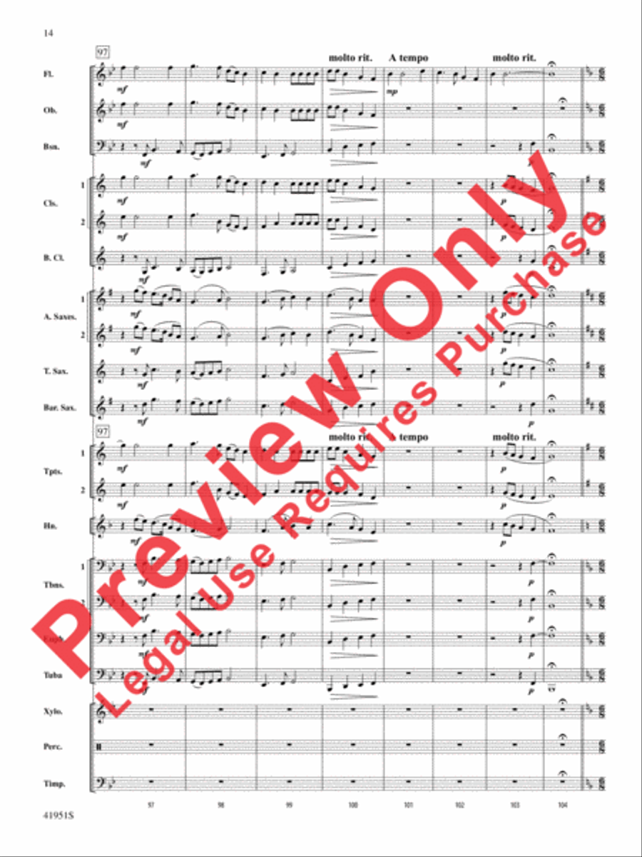 Hobo Train Concert Band scores gallery preview page 15