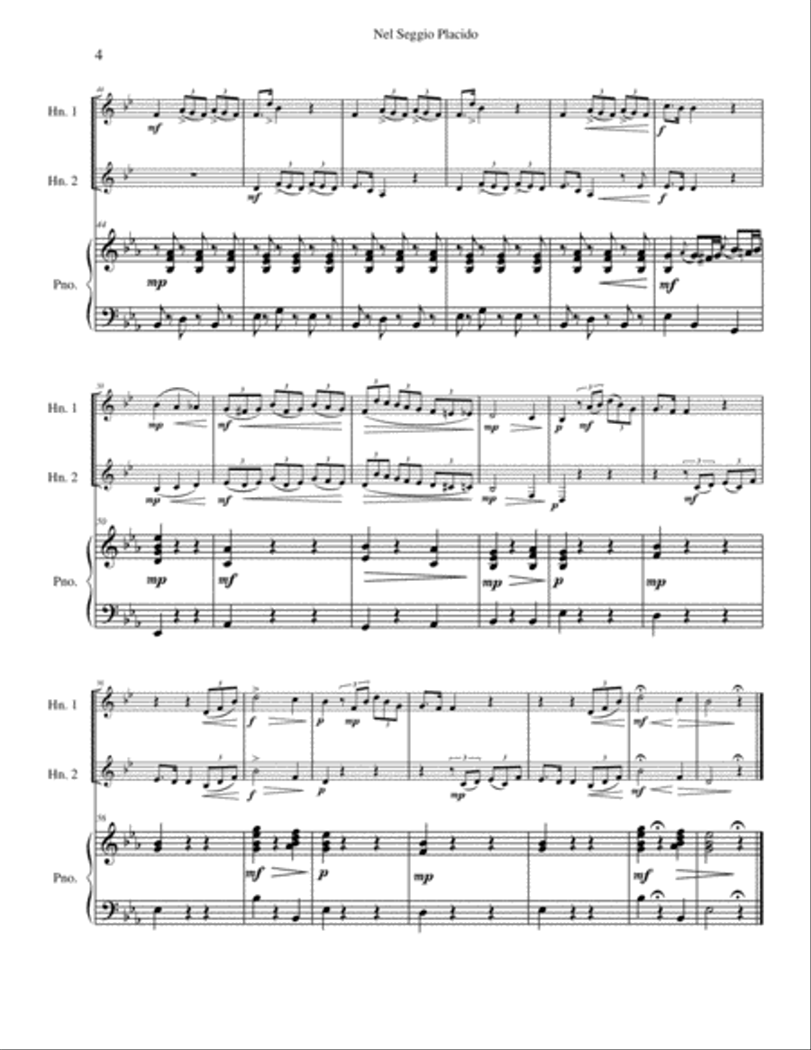 Nel Seggio Placido Brass Ensemble scores gallery preview page 4