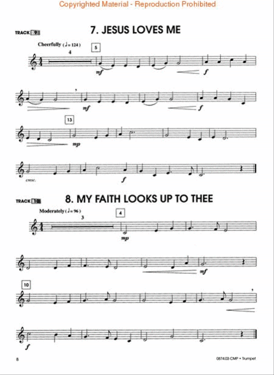 Tons of Tunes for Church Tons of Tunes for Church B-Flat Trumpet scores gallery preview page 3