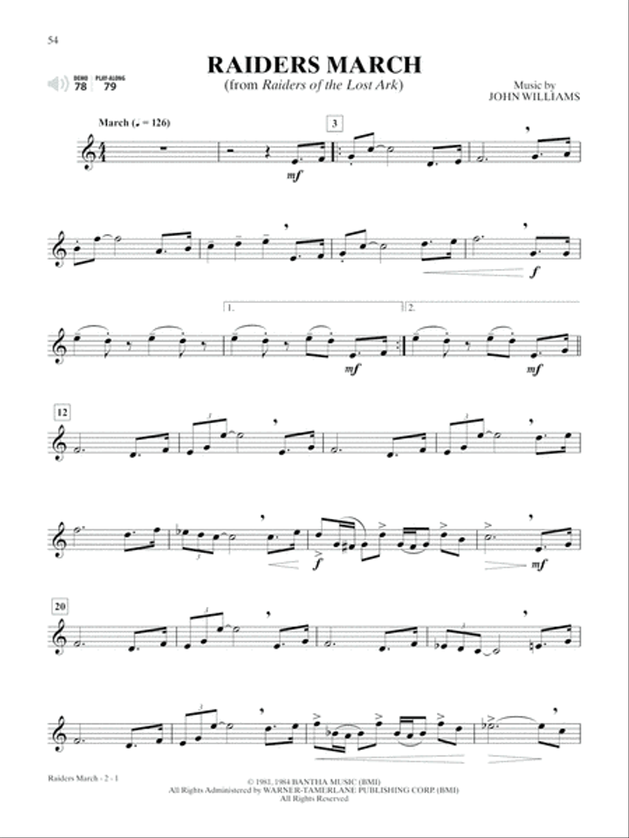 Ultimate Movie Instrumental Solos Trumpet Solo scores gallery preview page 4