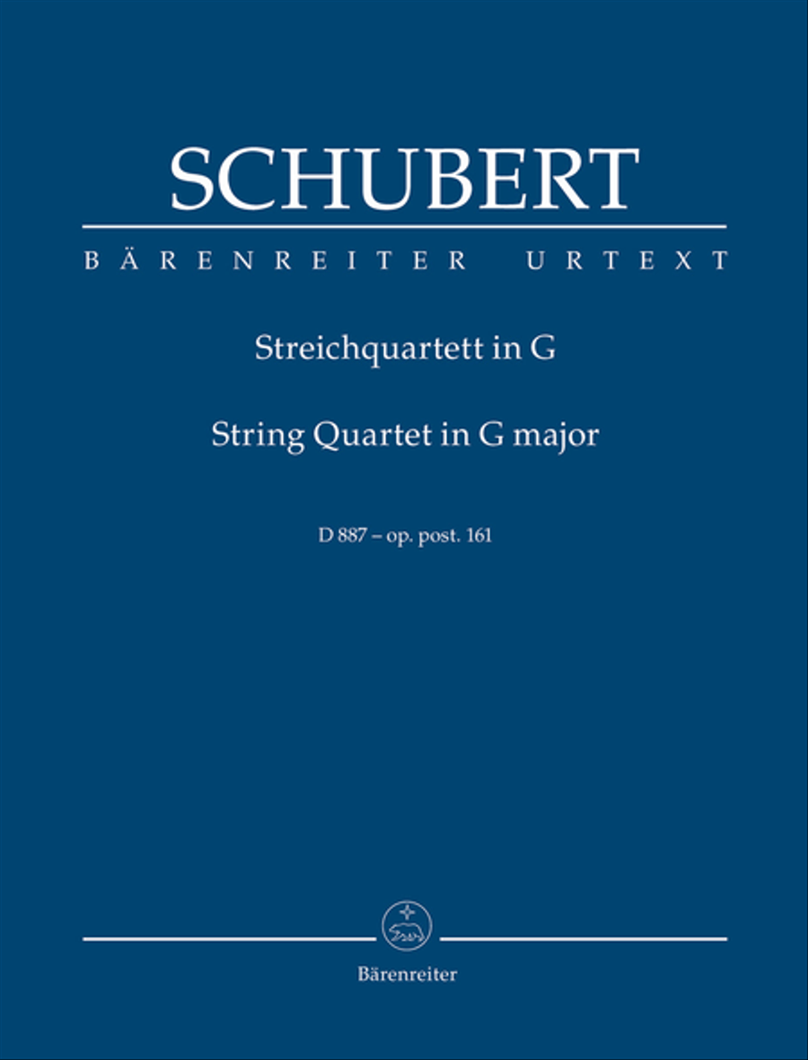 String Quartet in G major, op. post. 161 D 887 String Quartet scores gallery preview page 1