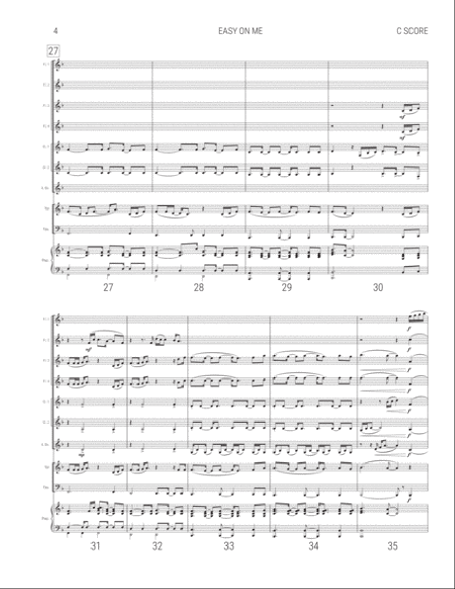 Easy On Me Small Ensemble scores gallery preview page 4