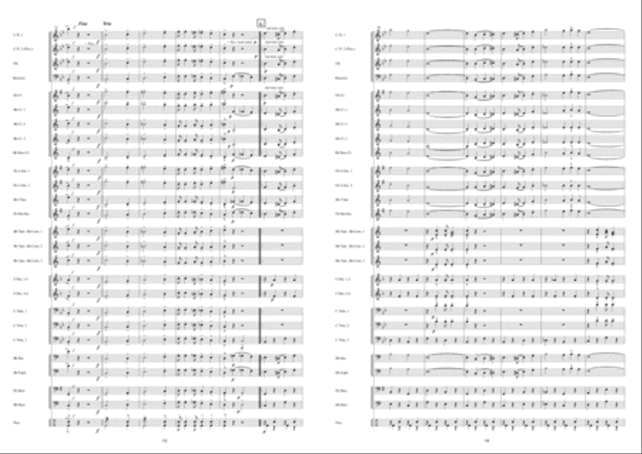 Pitsenburg March Concert Band scores gallery preview page 8