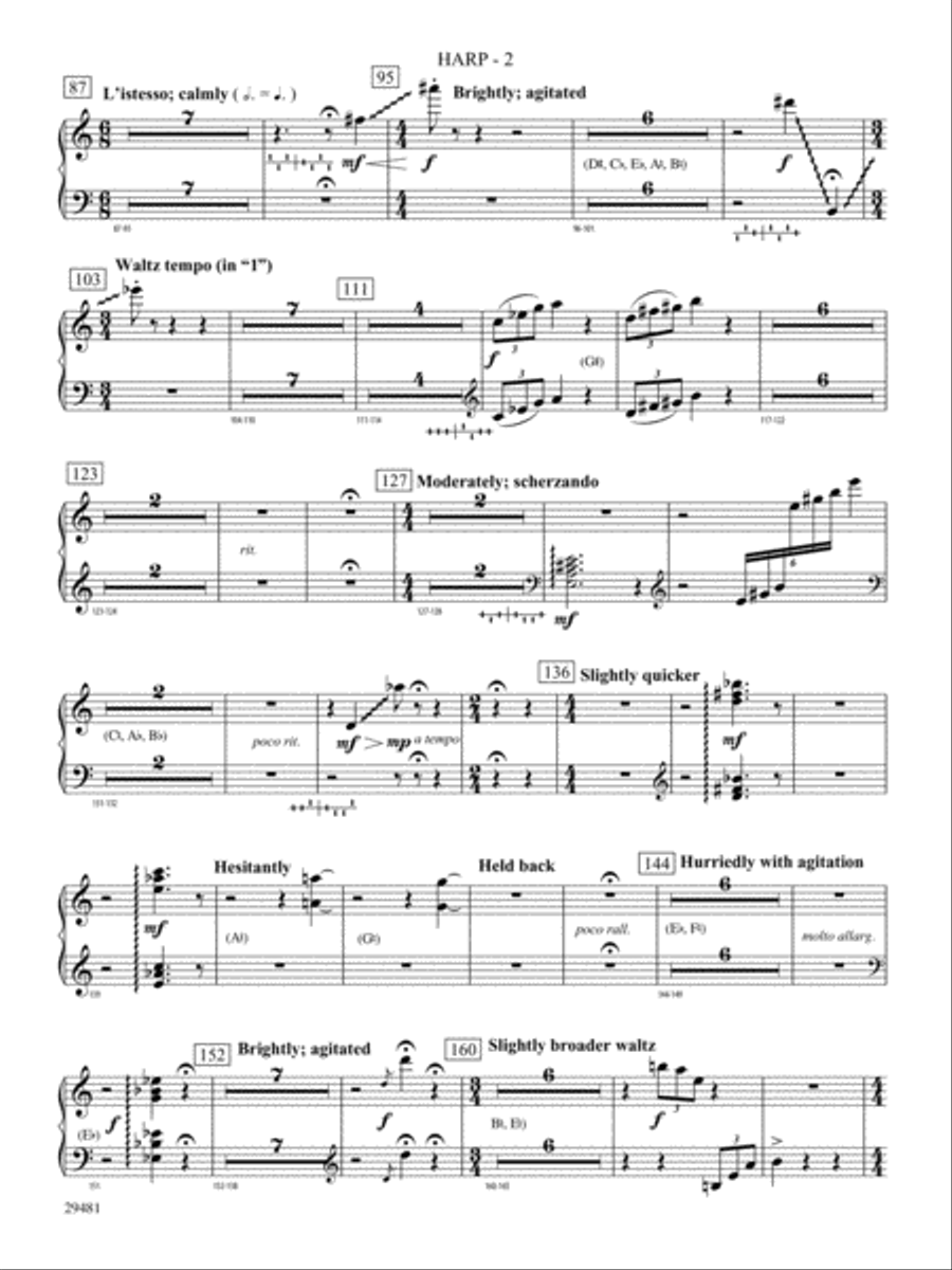 Casey at the Bat: Harp Concert Band scores gallery preview page 2