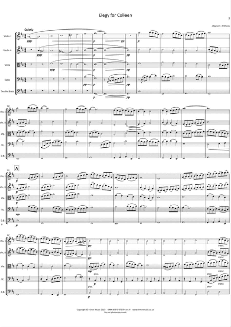 Elegy for Colleen Elegy for Colleen Set of Parts scores gallery preview page 3