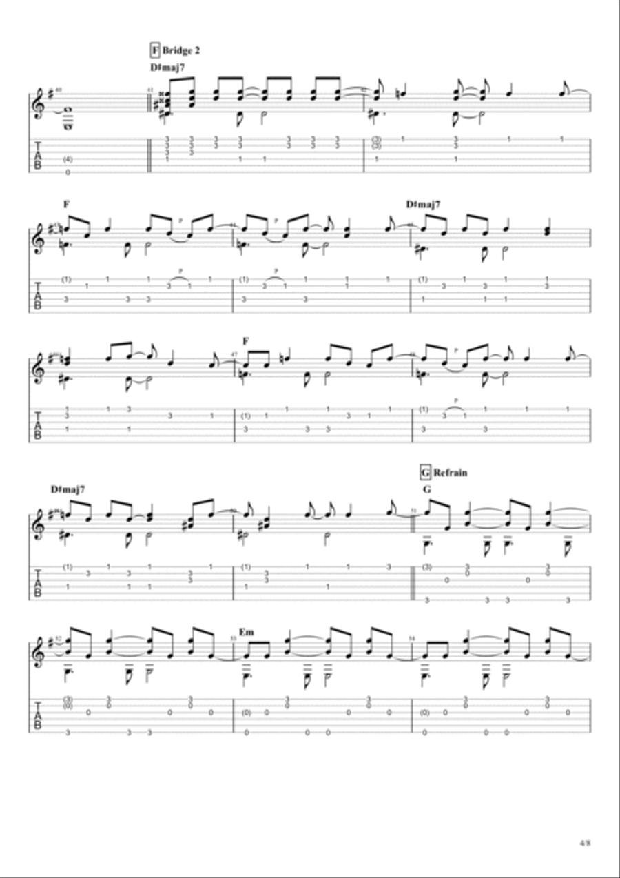 Every Breath You Take Every Breath You Take Electric Guitar scores gallery preview page 5