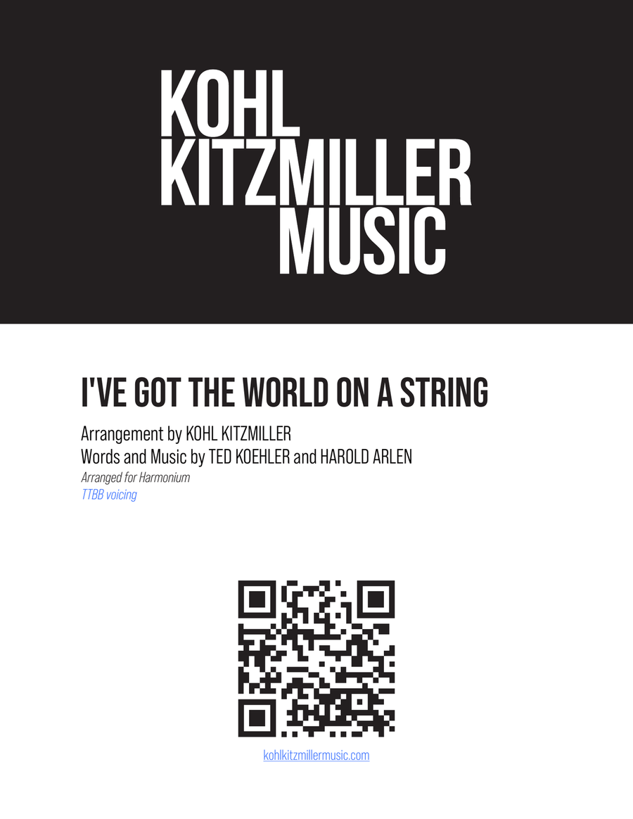 I've Got The World On A String TTBB scores gallery preview page 1