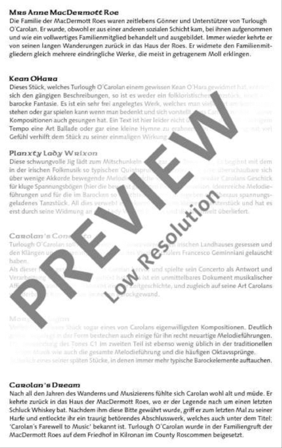 The O'Carolan Book The O'Carolan Book Flute scores gallery preview page 8