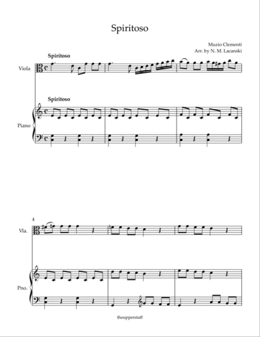 Spiritoso Viola scores gallery preview page 2
