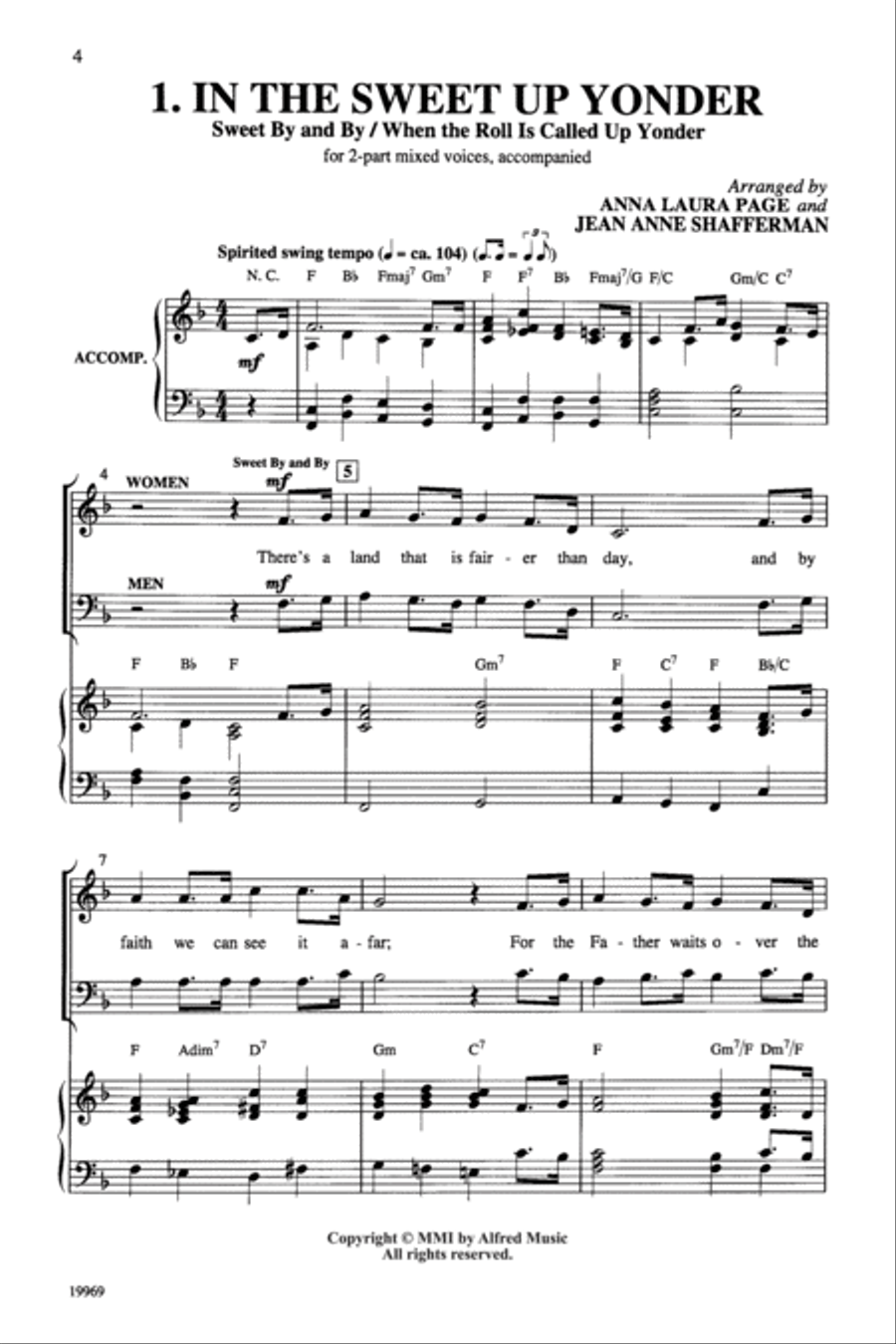 The Gospel Sing-Along Songbook 2-Part scores gallery preview page 3