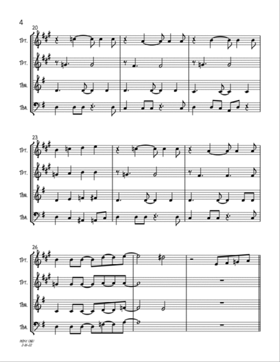 Mary, Did You Know? Trombone scores gallery preview page 4