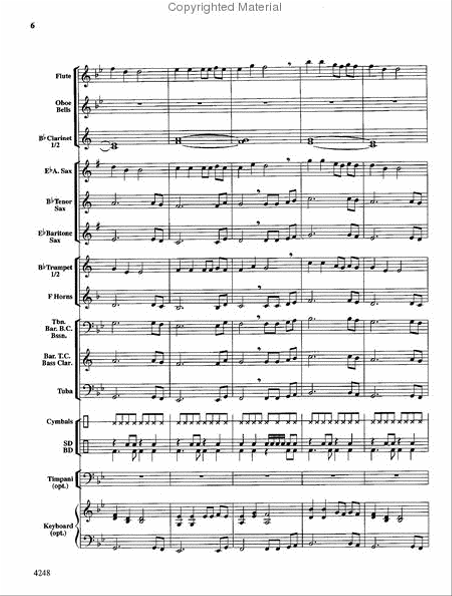 Hot Fudge Sundae Hot Fudge Sundae Concert Band scores gallery preview page 6