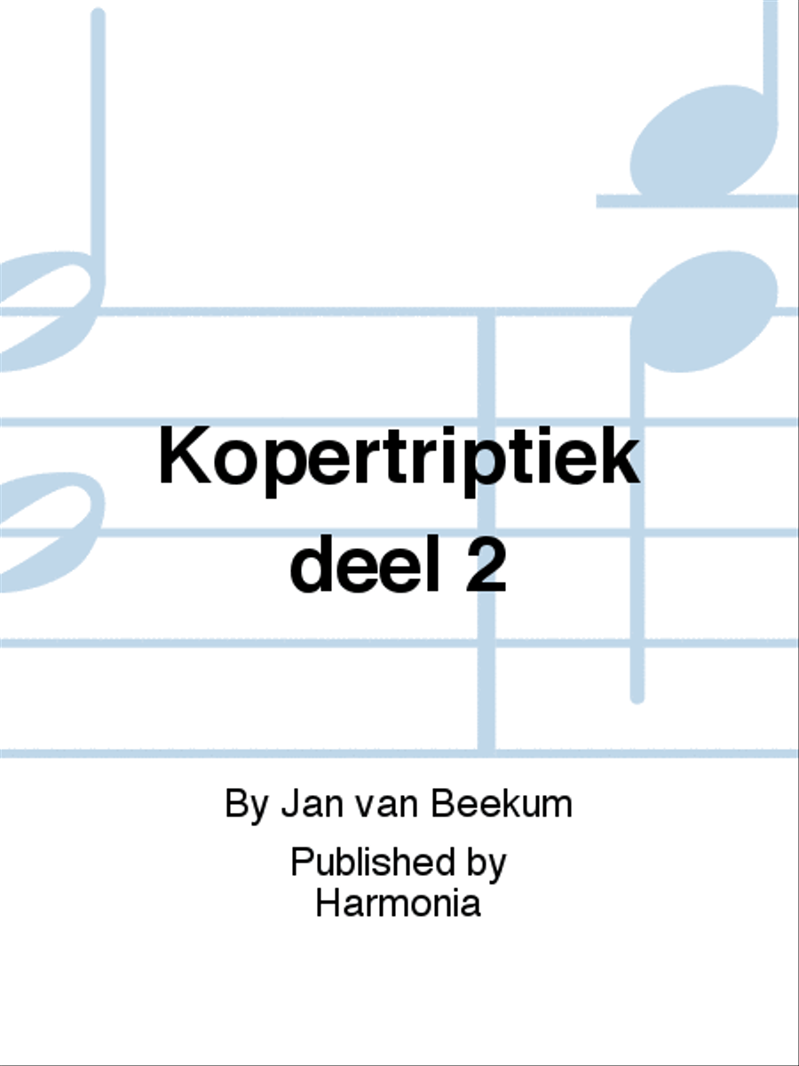 Kopertriptiek deel 2 Trumpet Solo scores gallery preview page 1