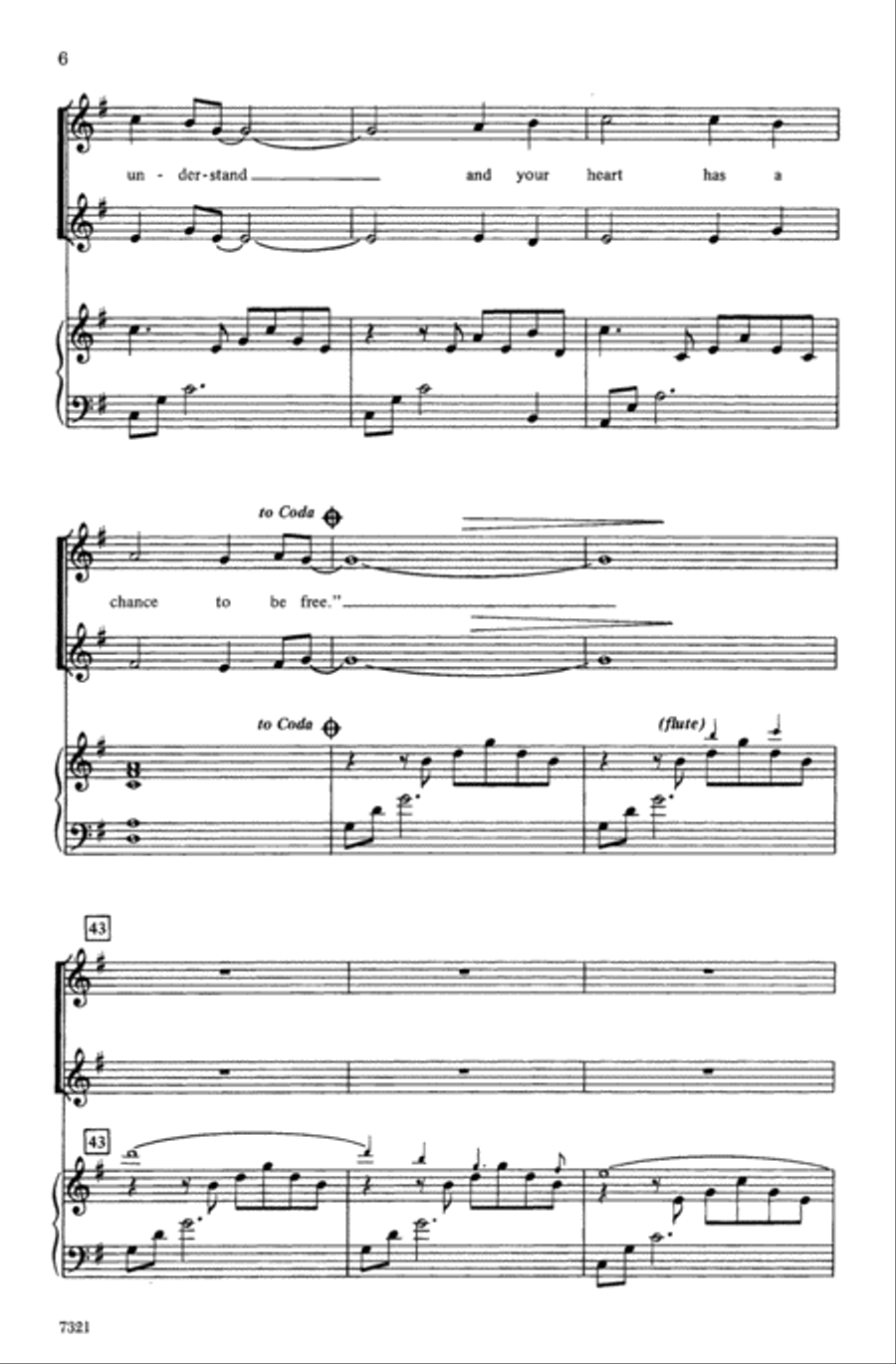 Fly Away Fly Away Choir scores gallery preview page 5