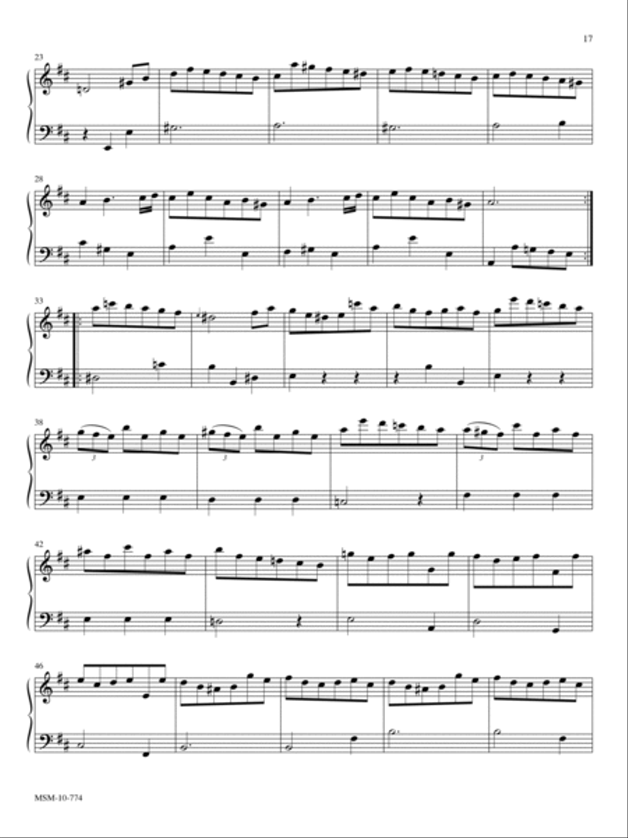 Allegro in D Organ scores gallery preview page 2