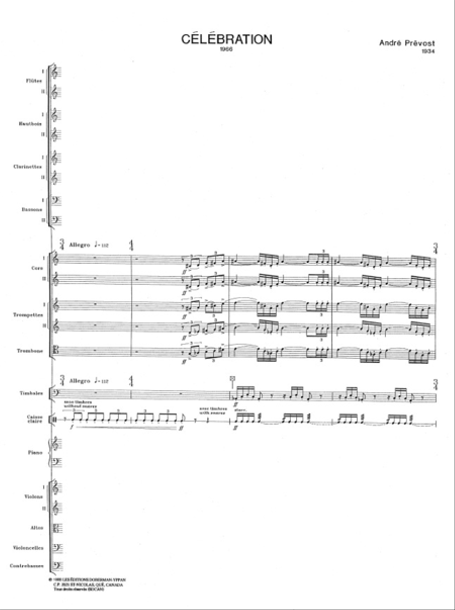 Célébration Célébration Orchestra scores gallery preview page 2