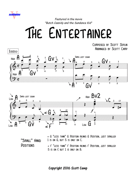 The Entertainer (Early Intermediate Level)