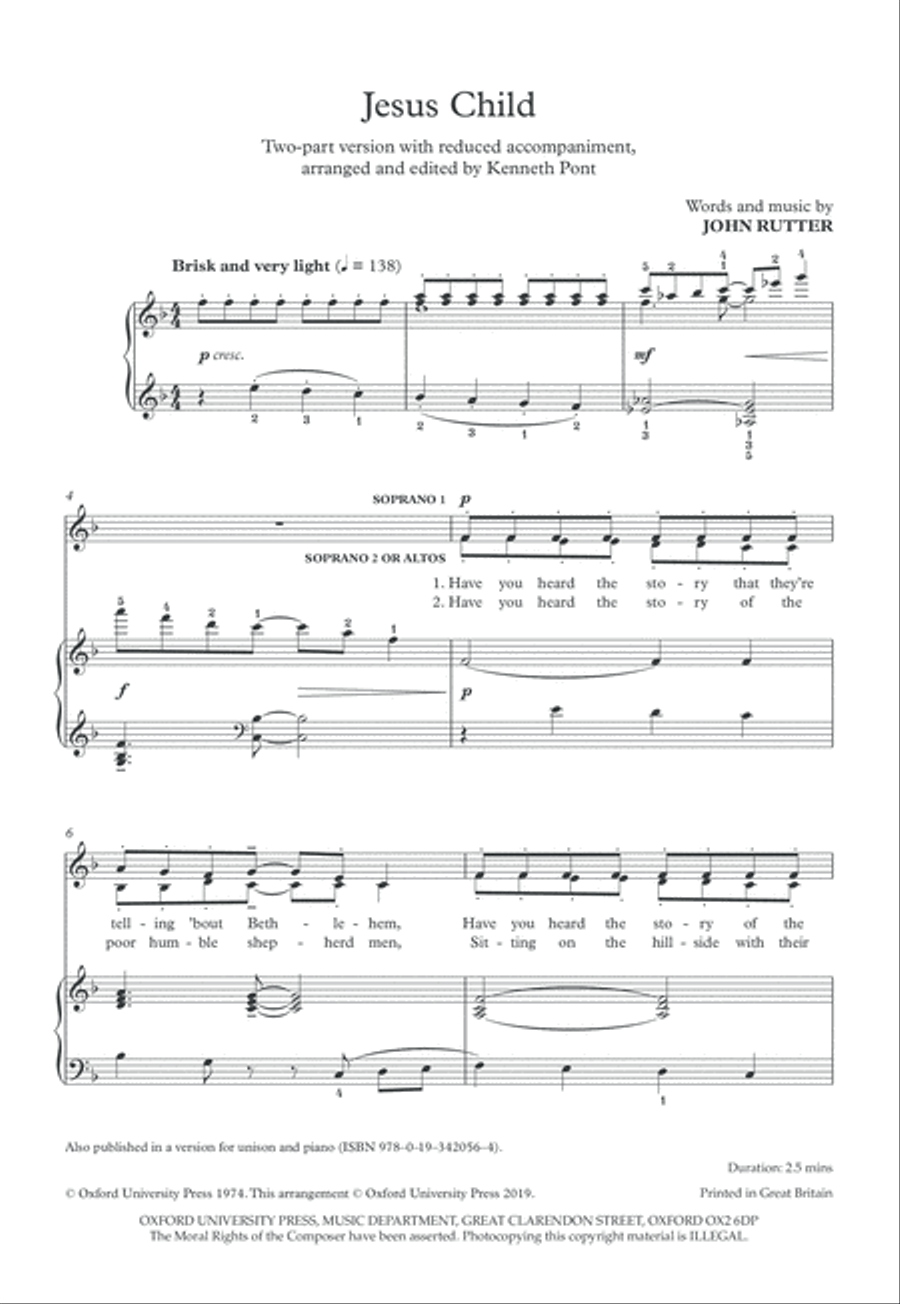 Jesus Child Jesus Child SA scores gallery preview page 2