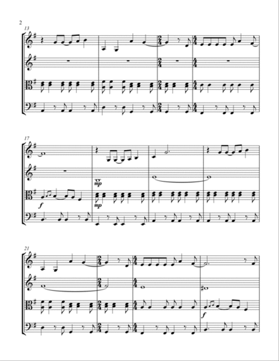 I Say A Little Prayer String Quartet scores gallery preview page 2